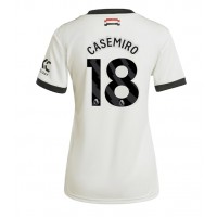 Camisa de Futebol Manchester United Casemiro #18 Equipamento Alternativo Mulheres 2024-25 Manga Curta